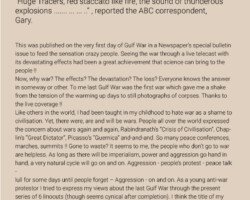 First War to be Shown Live on TV… First War to be Shown Live on TV…